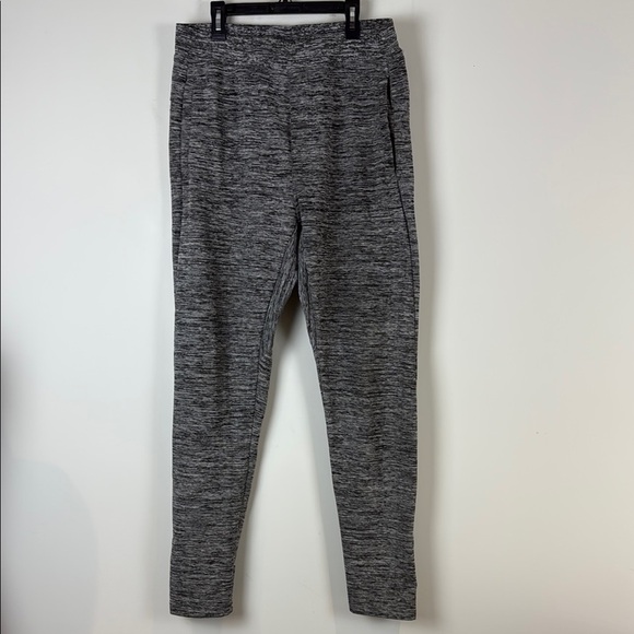 Frank & Oak Gray Men's Knit Joggers with Tapered Leg Heathered Grey Size Large - Picture 1 of 9